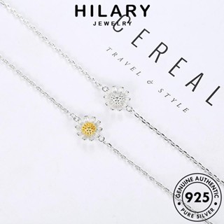 HILARY JEWELRY เครื่องประดับ กำไลข้อมือ ผู้หญิง 925 แฟชั่น Silver เดซี่น้อยสด แท้ เครื่องประดับ เงิน ผู้หญิง เกาหลี กำไล ต้นฉบับ B26