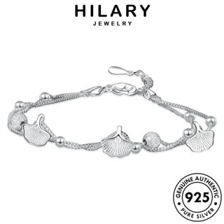 HILARY JEWELRY ใบแอปริคอทคู่ แท้ กำไล เครื่องประดับ ต้นฉบับ ผู้หญิง เกาหลี ผู้หญิง เงิน Silver 925 แฟชั่น กำไลข้อมือ เครื่องประดับ B72