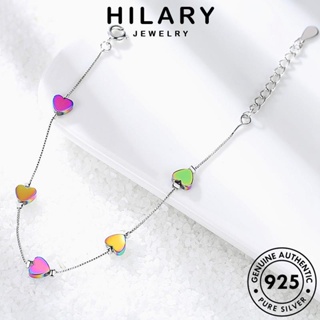 HILARY JEWELRY กำไล แฟชั่น เกาหลี เครื่องประดับ แท้ เงิน เครื่องประดับ บุคลิกภาพรูปหัวใจ Silver 925 ผู้หญิง ต้นฉบับ ผู้หญิง กำไลข้อมือ B106