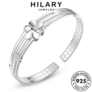 HILARY JEWELRY ผู้หญิง 925 ต้นฉบับ กำไล เงิน แท้ กำไลข้อมือ เครื่องประดับ เกาหลี วรรณกรรมดอกบ๊วย แฟชั่น เครื่องประดับ ผู้หญิง Silver B142