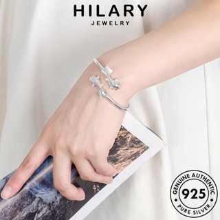 HILARY JEWELRY Silver เกาหลี ต้นฉบับ เครื่องประดับ ผู้หญิง เงิน เครื่องประดับ ผู้หญิง แฟชั่น กำไล ทับทิม แท้ กำไลข้อมือ ปลาทองบุคลิกภาพ 925 B145