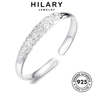 HILARY JEWELRY เงิน กำไลข้อมือ 925 เกาหลี แท้ ต้นฉบับ ลวดลายวินเทจ เครื่องประดับ Silver ผู้หญิง กำไล เครื่องประดับ ผู้หญิง แฟชั่น B149