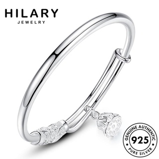 HILARY JEWELRY 925 เกาหลี บัวอารมณ์ ผู้หญิง ผู้หญิง กำไลข้อมือ แฟชั่น เครื่องประดับ เงิน เครื่องประดับ กำไล แท้ Silver ต้นฉบับ B157