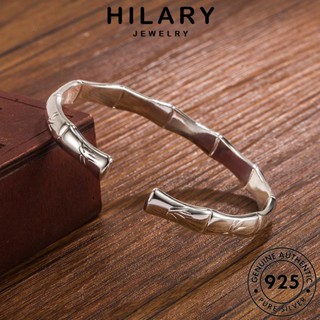 HILARY JEWELRY กำไลข้อมือ ไม้ไผ่สด ผู้หญิง เกาหลี ผู้หญิง Silver เครื่องประดับ แฟชั่น ต้นฉบับ เครื่องประดับ เงิน กำไล แท้ 925 B162