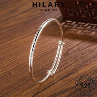 HILARY JEWELRY กำไลข้อมือ กำไล 925 ต้นฉบับ เครื่องประดับ Silver ผู้หญิง โคลเวอร์ท่อกลม เกาหลี ผู้หญิง แฟชั่น แท้ เงิน เครื่องประดับ B171