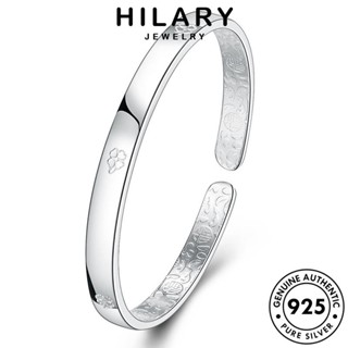 HILARY JEWELRY กำไล ผู้หญิง Silver กำไลข้อมือ เครื่องประดับ ผู้หญิง ต้นฉบับ โคลเวอร์ที่สง่างาม เครื่องประดับ 925 แฟชั่น แท้ เงิน เกาหลี B184