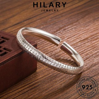 HILARY JEWELRY พระสูตรหัวใจวินเทจ เกาหลี แท้ ต้นฉบับ กำไลข้อมือ กำไล Silver ผู้หญิง แฟชั่น เครื่องประดับ 925 ผู้หญิง เครื่องประดับ เงิน B187