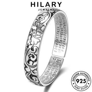 HILARY JEWELRY เครื่องประดับ ดอกไม้แห่งความสุขย้อนยุค เครื่องประดับ 925 กำไลข้อมือ ผู้หญิง แท้ แฟชั่น เงิน ต้นฉบับ Silver ผู้หญิง เกาหลี กำไล B188