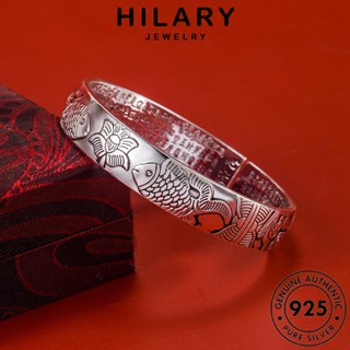 HILARY JEWELRY กำไลข้อมือ แฟชั่น แท้ 925 ดอกบัววินเทจ Silver เกาหลี ผู้หญิง ต้นฉบับ เครื่องประดับ กำไล เงิน เครื่องประดับ ผู้หญิง B193