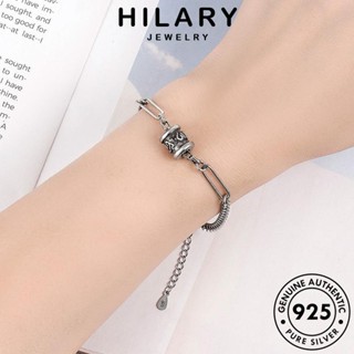 HILARY JEWELRY กำไล แฟชั่น เครื่องประดับ คำขวัญหกตัวนำโชค แท้ ผู้หญิง ผู้หญิง เงิน 925 ต้นฉบับ Silver เกาหลี เครื่องประดับ กำไลข้อมือ B204