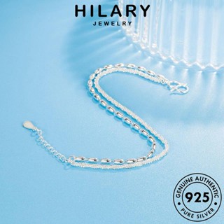 HILARY JEWELRY เงิน เครื่องประดับ ท้องฟ้าเต็มไปด้วยดวงดาวสองชั้น กำไล ต้นฉบับ เครื่องประดับ Silver ผู้หญิง เกาหลี ผู้หญิง แท้ 925 แฟชั่น กำไลข้อมือ B222