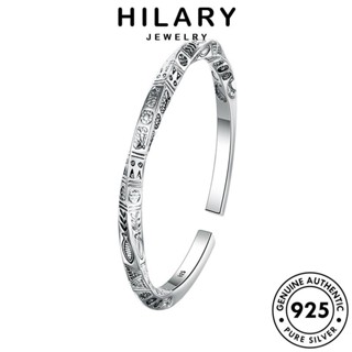 HILARY JEWELRY เกาหลี ต้นฉบับ Silver กำไลข้อมือ แฟชั่น แท้ ผู้หญิง 925 กำไล ผู้หญิง เครื่องประดับ เครื่องประดับ เงิน โทเท็มแห่งชาติย้อนยุค B232