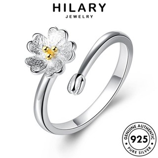 HILARY JEWELRY แหวน เงิน ต้นฉบับ แฟชั่น แท้ 925 เครื่องประดับ ดอกไม้แสนหวาน Silver เครื่องประดับ ทอง ผู้หญิง เกาหลี R11