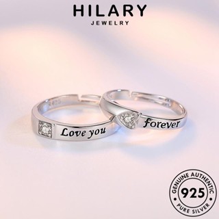 HILARY JEWELRY เครื่องประดับ มอยส์ซาไนท์ไดมอนด์ คู่รัก แฟชั่น เครื่องประดับ รักแฟชั่น ต้นฉบับ 925 Silver เงิน แหวน แท้ เกาหลี R77