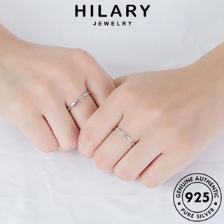 HILARY JEWELRY คู่รัก แฟชั่น เกาหลี เงิน ต้นฉบับ แท้ แหวน Silver เครื่องประดับ ไม้ไผ่ส่วนบุคคล เครื่องประดับ 925 R86