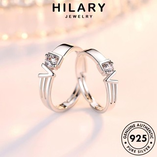 HILARY JEWELRY แหวน คู่รัก Silver ต้นฉบับ 925 เงิน เกาหลี รักเวอร์ชั่นเกาหลี แฟชั่น เครื่องประดับ เครื่องประดับ แท้ R102