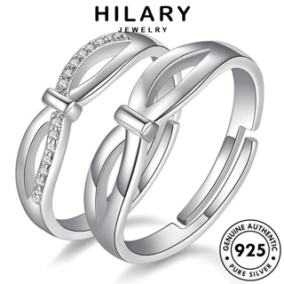 HILARY JEWELRY Silver แฟชั่น เงิน 925 เกาหลี คู่รัก แท้ แหวน แฟชั่นพัน เครื่องประดับ ต้นฉบับ เครื่องประดับ R105