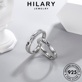 HILARY JEWELRY เครื่องประดับ แหวน เงิน คู่รัก เกาหลี ต้นฉบับ แฟชั่นภูเขาทะเลรัก แฟชั่น Silver แท้ เครื่องประดับ 925 R112