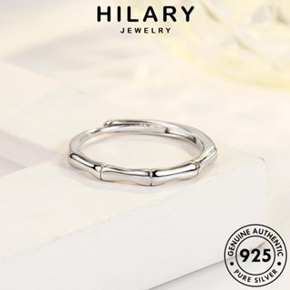 HILARY JEWELRY คู่รัก เครื่องประดับ เกาหลี เครื่องประดับ ป่าไผ่ ต้นฉบับ แหวน แฟชั่น 925 เงิน Silver แท้ R120