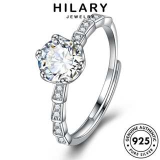 HILARY JEWELRY Silver เครื่องประดับ มอยส์ซาไนท์ไดมอนด์ เครื่องประดับ 925 เงิน แฟชั่น แท้ ต้นฉบับ แหวน ผู้หญิง งูแฟชั่น เกาหลี R140