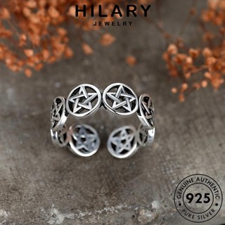 HILARY JEWELRY Silver เครื่องประดับ แหวน 925 เกาหลี ดาวย้อนยุค เงิน แฟชั่น ผู้หญิง แท้ เครื่องประดับ ต้นฉบับ R145