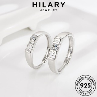 HILARY JEWELRY Silver ต้นฉบับ แฟชั่น 925 คู่รัก ชีวิตที่สร้างสรรค์ เกาหลี เครื่องประดับ เครื่องประดับ แท้ แหวน เงิน R121