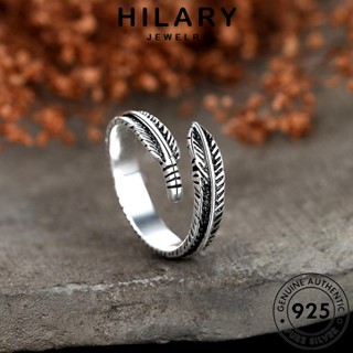 HILARY JEWELRY ต้นฉบับ ขนนกย้อนยุค เครื่องประดับ เครื่องประดับ เงิน แหวน แท้ เกาหลี Silver 925 ผู้หญิง แฟชั่น R194