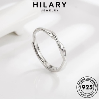 HILARY JEWELRY แท้ เครื่องประดับ Silver เครื่องประดับ แหวน เงิน โมเบียสแฟชั่น คู่รัก แฟชั่น เกาหลี 925 ต้นฉบับ R297