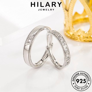 HILARY JEWELRY เกาหลี แท้ ยิปโซรุ่นพี่ เงิน 925 Silver ต้นฉบับ แหวน เครื่องประดับ แฟชั่น เครื่องประดับ คู่รัก R298