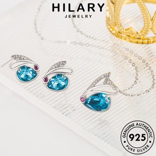 HILARY JEWELRY สร้อยคอ แฟชั่น เกาหลี Silver จี้ ผู้หญิง 925 เครื่องประดับ เครื่องประดับ แท้ เงิน กระต่ายน่ารัก ไพลิน ต้นฉบับ S10