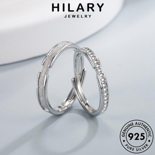 HILARY JEWELRY เครื่องประดับ เงิน 925 Silver แท้ เกาหลี คู่รัก แฟชั่น ต้นฉบับ เครื่องประดับ ที่เรียบง่าย แหวน R302