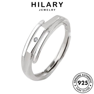 HILARY JEWELRY แหวน 925 เงิน เครื่องประดับ มอยส์ซาไนท์ไดมอนด์ แฟชั่น คู่รัก แท้ โรแมนติก เครื่องประดับ Silver เกาหลี ต้นฉบับ R314