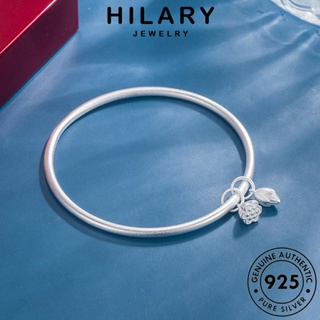 HILARY JEWELRY แท้ แฟชั่น เงิน บัวพ่นทราย เกาหลี กำไล 925 Silver ต้นฉบับ เครื่องประดับ เครื่องประดับ ผู้หญิง ผู้หญิง กำไลข้อมือ B234