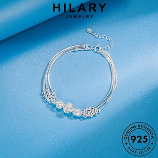 HILARY JEWELRY ลูกปัดนำโชค เครื่องประดับ ผู้หญิง แฟชั่น ต้นฉบับ ผู้หญิง เกาหลี 925 กำไลข้อมือ กำไล แท้ Silver เครื่องประดับ เงิน B239