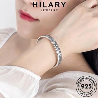 HILARY JEWELRY เกาหลี แท้ เครื่องประดับ เครื่องประดับ ผู้หญิง กำไลข้อมือ Silver ทำด้วยมือ เงิน ต้นฉบับ ผู้หญิง กำไล แฟชั่น 925 B242