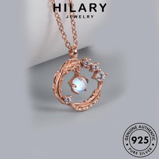 HILARY JEWELRY สร้อยคอ แฟชั่น เครื่องประดับ เกาหลี แท้ จี้ เครื่องประดับ ดาวโรแมนติก ผู้หญิง Silver เงิน 925 ต้นฉบับ โอปอล S27