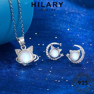 HILARY JEWELRY เกาหลี ต้นฉบับ เครื่องประดับ Silver แมวหวาน 925 เงิน สร้อยคอ ผู้หญิง จี้ โอปอล เครื่องประดับ แฟชั่น แท้ S28