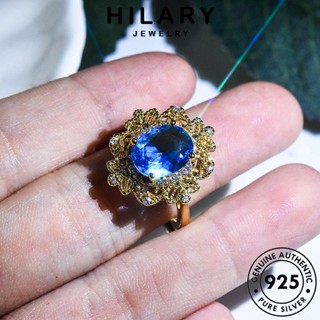 HILARY JEWELRY เกาหลี หรูหรา แท้ สร้อยคอ เงิน ต้นฉบับ Silver แฟชั่น อความารีนโกลด์ จี้ ผู้หญิง เครื่องประดับ 925 เครื่องประดับ S41