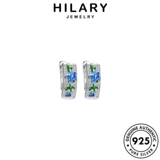 HILARY JEWELRY เกาหลี เครื่องประดับ จี้ เครื่องประดับ Silver แฟชั่น สร้อยคอ ดอกไม้ที่เรียบง่าย เงิน 925 ผู้หญิง แท้ ต้นฉบับ S51