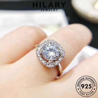 HILARY JEWELRY มอยส์ซาไนท์ไดมอนด์ ชุดแฟชั่น ผู้หญิง เครื่องประดับ จี้ แฟชั่น เครื่องประดับ 925 เกาหลี สร้อยคอ ต้นฉบับ Silver แท้ เงิน S53