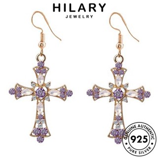 HILARY JEWELRY เกาหลี สร้อยคอ 925 อเมทิสต์โกลด์ ผู้หญิง เงิน เครื่องประดับ จี้ แฟชั่น Silver ต้นฉบับ ข้ามแฟชั่น เครื่องประดับ แท้ S80