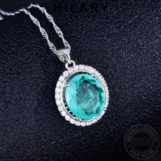 HILARY JEWELRY มีคุณธรรมสูง แท้ เงิน ต้นฉบับ อความารีน ผู้หญิง Silver จี้ เกาหลี แฟชั่น เครื่องประดับ สร้อยคอ 925 เครื่องประดับ S90