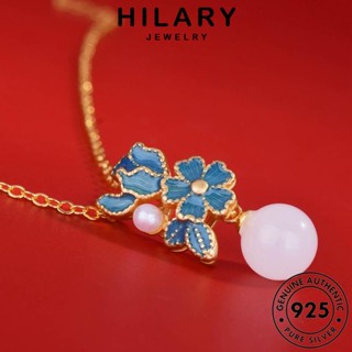 HILARY JEWELRY จี้ ผู้หญิง แท้ เงิน สร้อยคอ เครื่องประดับ ทองหยก แฟชั่น Silver เครื่องประดับ เกาหลี 925 วินเทจ ต้นฉบับ S93