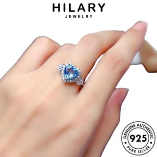 HILARY JEWELRY ผู้หญิง แท้ ต้นฉบับ ไพลิน รักแฟชั่น เครื่องประดับ จี้ Silver แฟชั่น 925 เครื่องประดับ เกาหลี สร้อยคอ เงิน S101