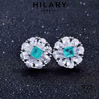 HILARY JEWELRY ผู้หญิง แท้ มรกต เงิน Silver สร้อยคอ แฟชั่น 925 เครื่องประดับ ต้นฉบับ ระดับไฮเอนด์ เครื่องประดับ เกาหลี จี้ S127