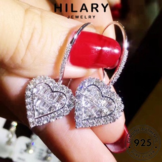 HILARY JEWELRY เงิน แฟชั่น ต้นฉบับ แท้ เกาหลี เครื่องประดับ Silver 925 จี้ แฟชั่น มอยส์ซาไนท์ไดมอนด์ สร้อยคอ เครื่องประดับ ผู้หญิง S147