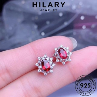 HILARY JEWELRY เงิน เครื่องประดับ Silver ผู้หญิง ต้นฉบับ มีคุณธรรมสูง เกาหลี สร้อยคอ จี้ แท้ เครื่องประดับ 925 แฟชั่น ทับทิม S178