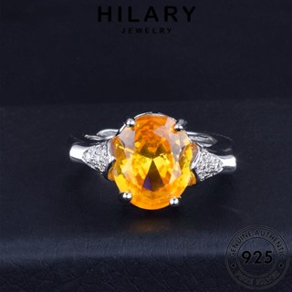 HILARY JEWELRY ซิทริน เงิน Silver แท้ 925 จี้ แฟชั่น เกาหลี แฟชั่น ต้นฉบับ เครื่องประดับ สร้อยคอ ผู้หญิง เครื่องประดับ S230