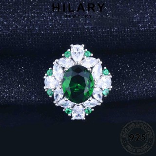 HILARY JEWELRY Silver เกาหลี ผู้หญิง 925 เครื่องประดับ รูปทรงไข่ที่สร้างสรรค์ เงิน เครื่องประดับ มรกต แฟชั่น สร้อยคอ จี้ แท้ ต้นฉบับ S232