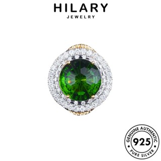 HILARY JEWELRY จี้ เครื่องประดับ อารมณ์กลม เกาหลี ต้นฉบับ แท้ มรกต ผู้หญิง 925 สร้อยคอ แฟชั่น Silver เงิน เครื่องประดับ S205